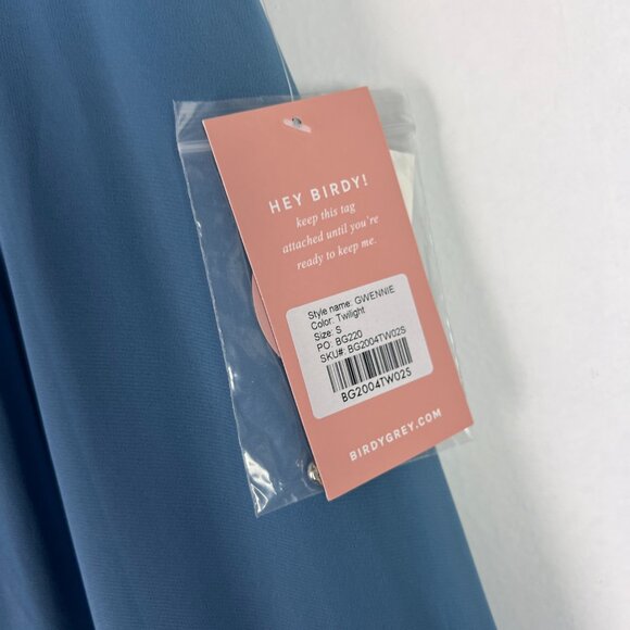 NWT Birdy Grey Gwennie Dress Chiffon Twilight Bridesmaid Size Small S NEW - Picture 7 of 16